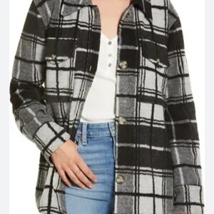 Faherty Black and Gray Plaid Jacket